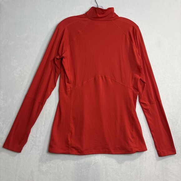 Columbia Women's Long Sleeve Side 1/4 Zip Top Base Layer Orange Size Large - Picture 7 of 15